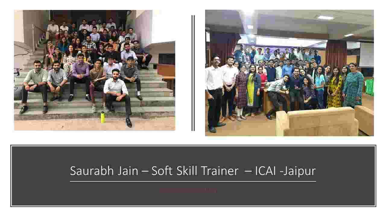 Trainer Saurabh Jain's Catalogued Expertise @ICAI