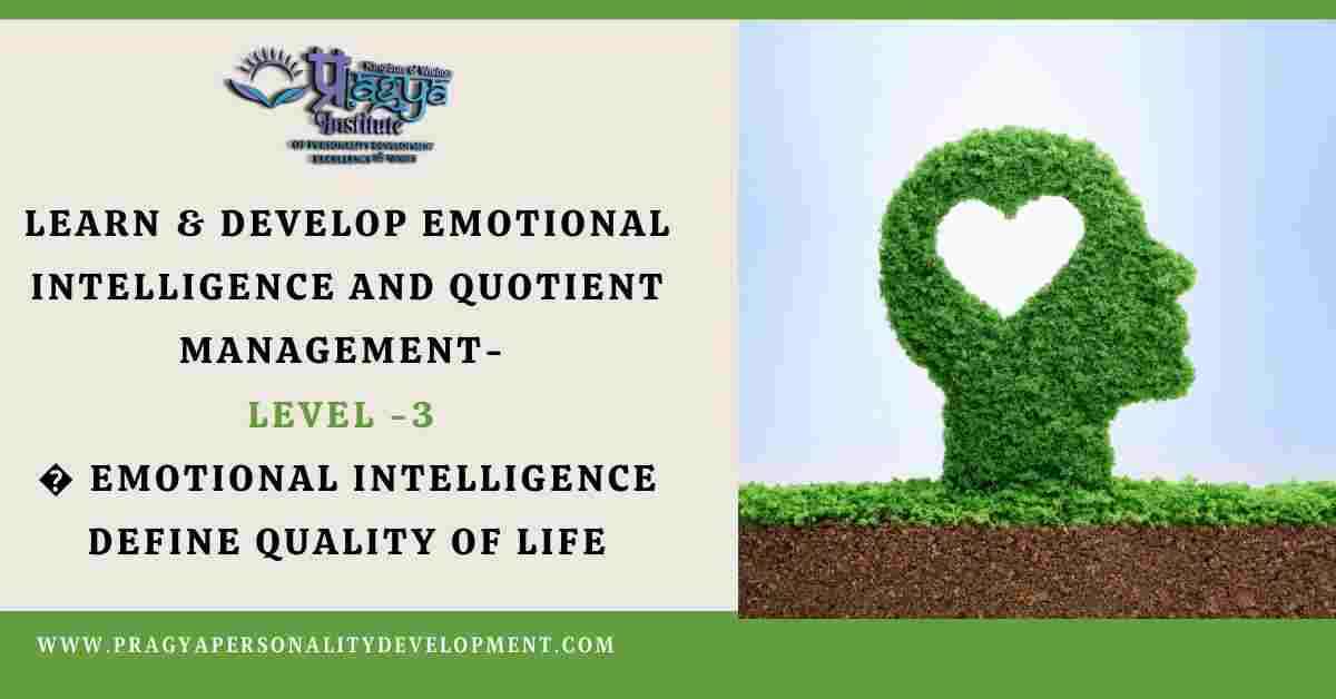 Learn & Develop Emotional Intelligence and Quotient Management- Level - 3 - Emotional Intelligence Define Quality of Life