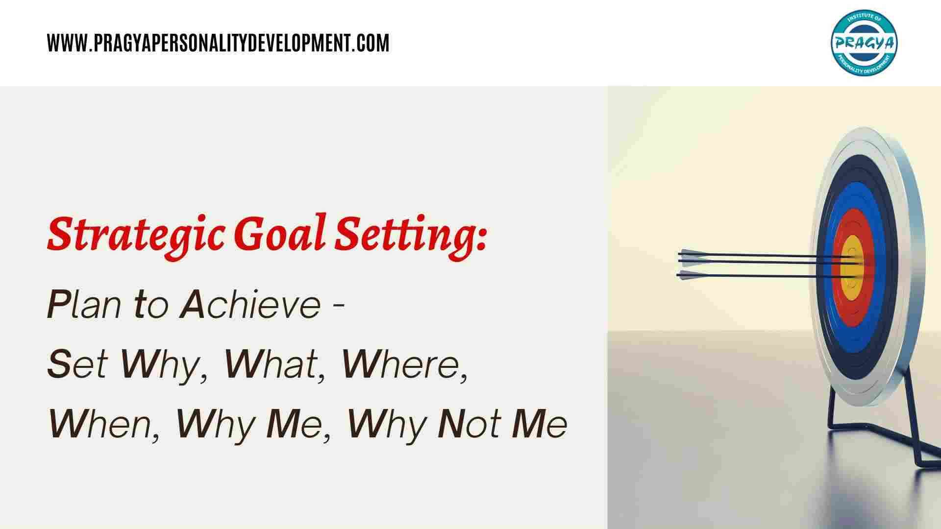 Strategic Goal Setting: Plan to Achieve - Set Why, What, Where, When, Why Me, Why Not Me